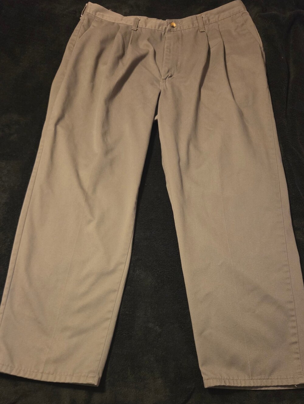 GUC Rustler Men's Classic Pleated Khaki Chino Pants - Taupe 40x29